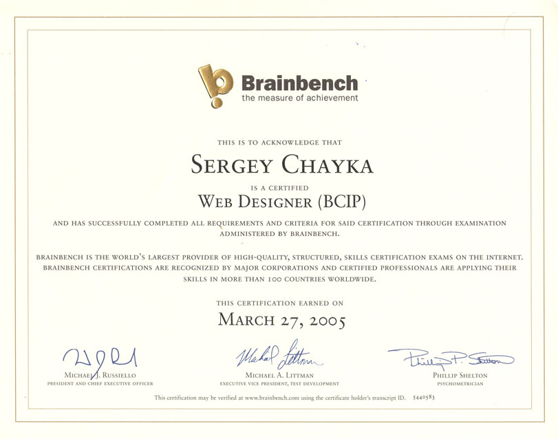 Web Designer BCIP